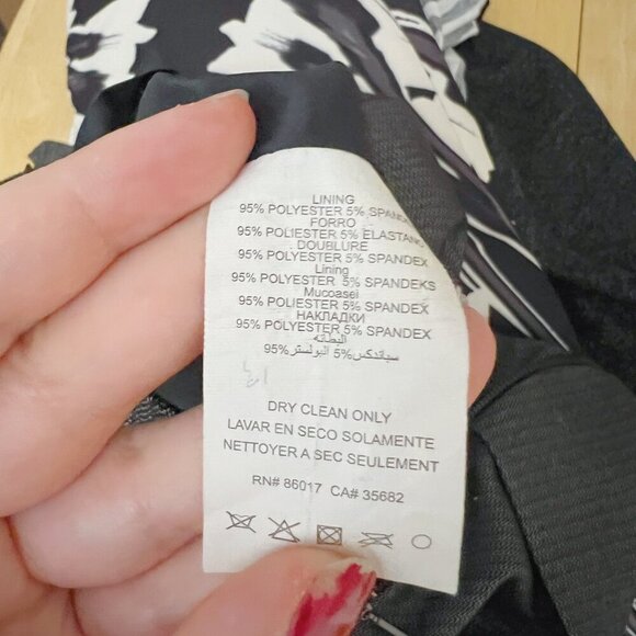 Bebe Nikita Herringbone Strapless Black White Bodycon Mini Dress Zippers Size 2 - Picture 8 of 10